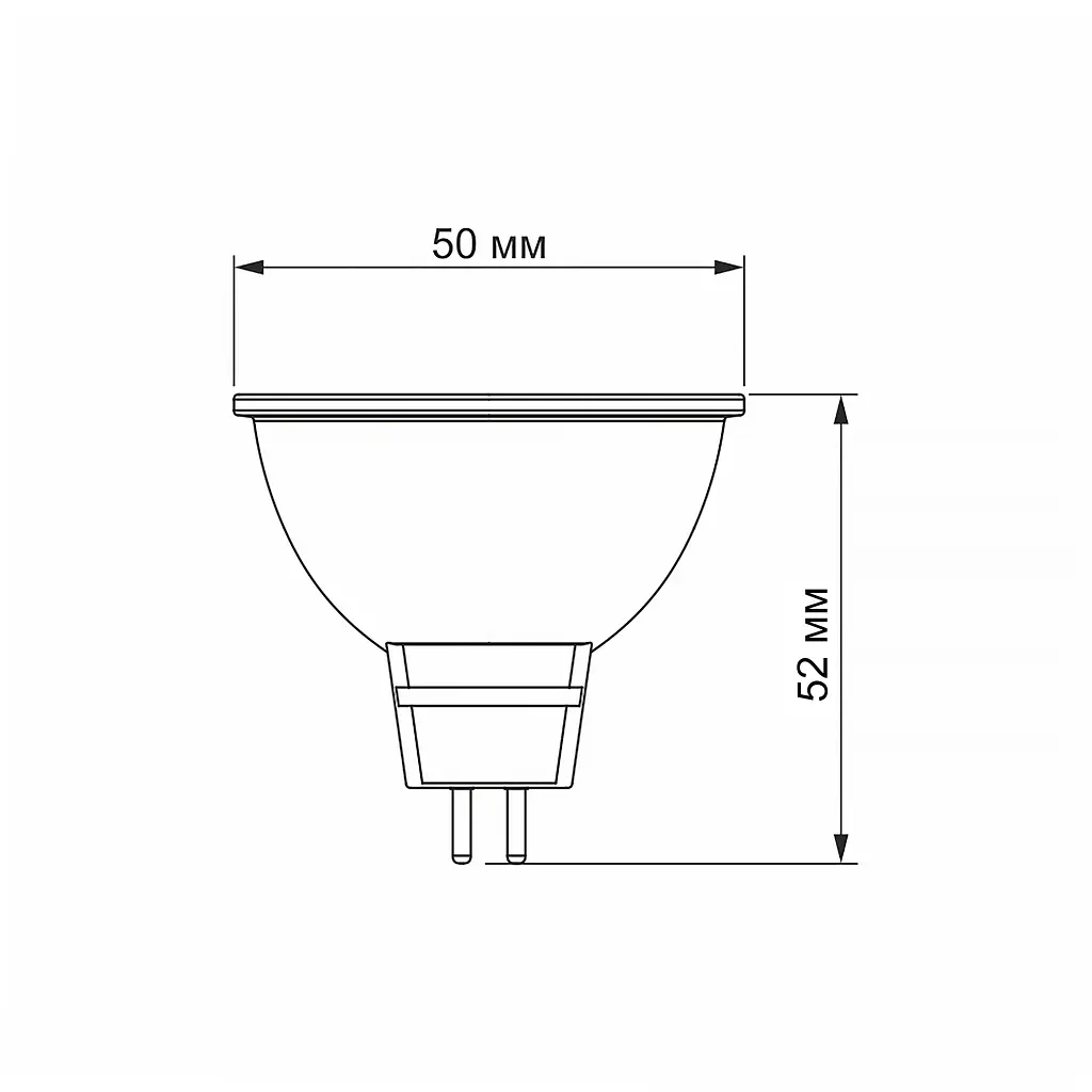 LED-лампа Videx MR16e 8W GU5.3 4100K (26410-000) - фото 3