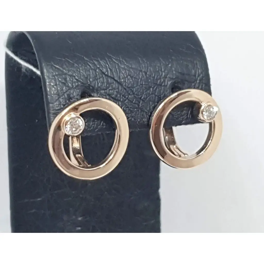 Золотые серьги Семейные драгоценности с фианитами. 1720570 - фото 4