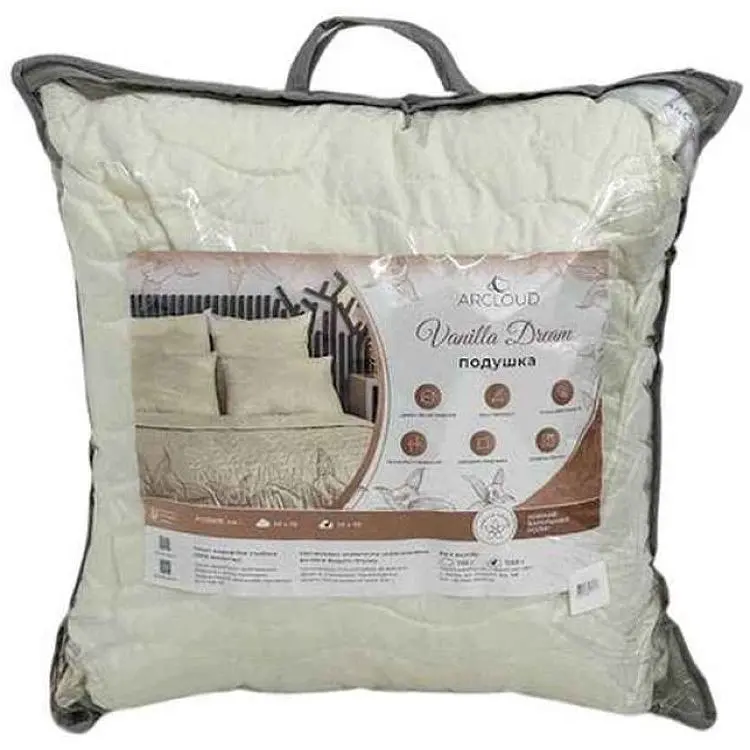 Подушка ARCLOUD VANILA DREAM мікрофібра №12 Beige беж 11мм р.70*70