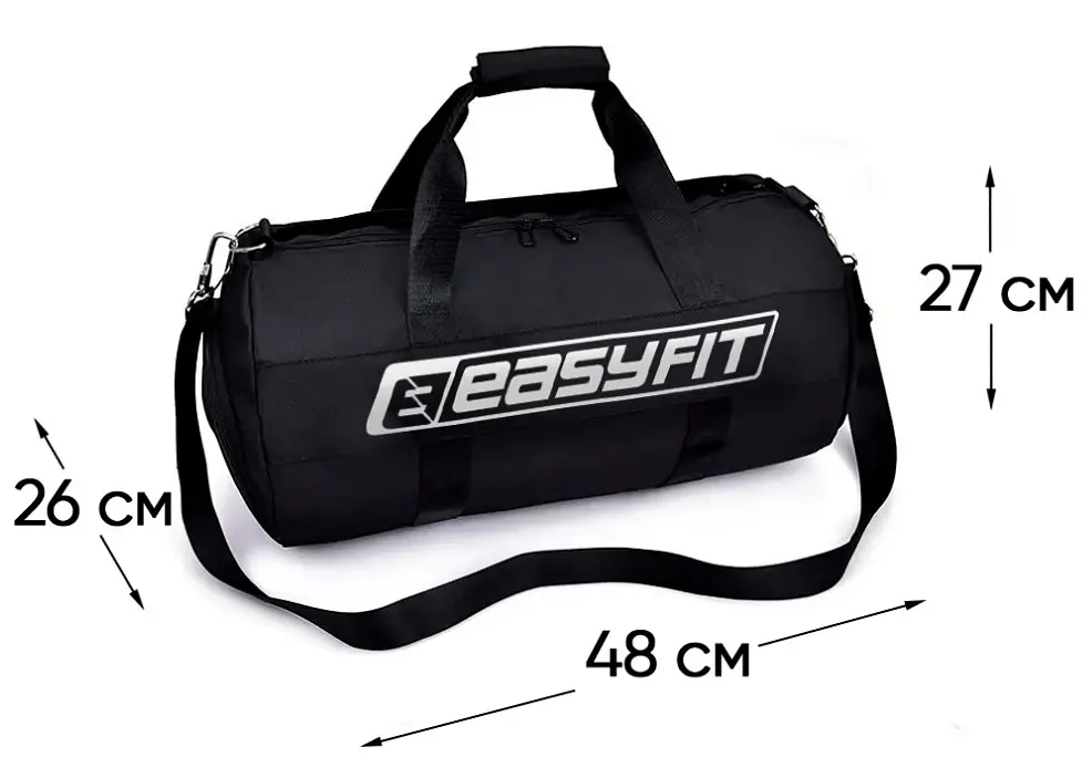Спортивна сумка EasyFit ActivePack чорна (EF-8002-BK) - фото 3