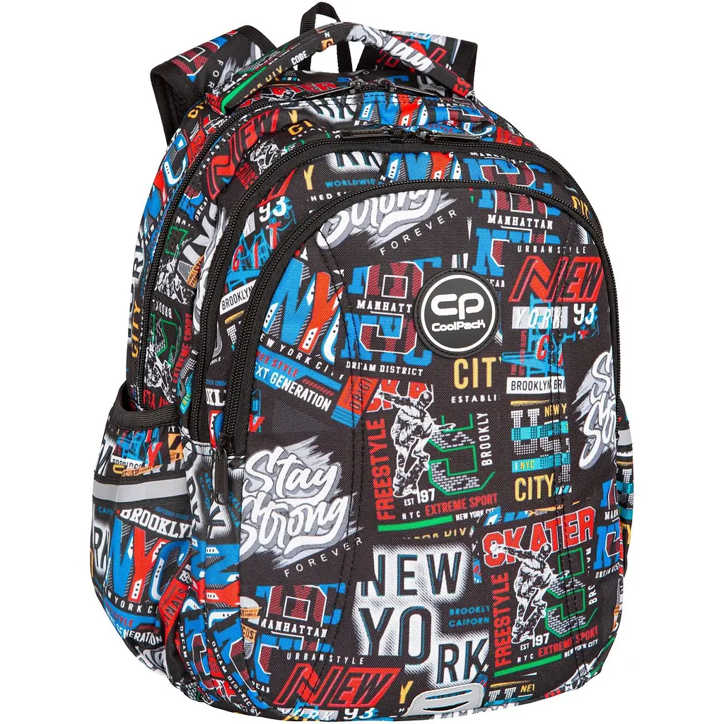 Набір: Рюкзак CoolPack Joy S Big City 21 л 39х28х17 см (F048673) + Пенал на блискавці CoolPack Campus Big City з органайзером для ручок, 23х9х5 см (F062673) - фото 2