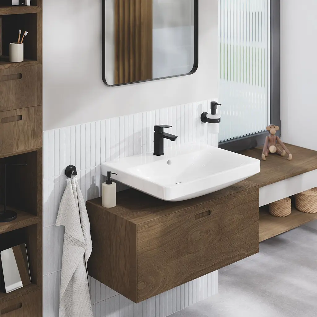 Змішувач для умивальника S-розміру Grohe Cubeo 1016942430 Чорний матовий - фото 6