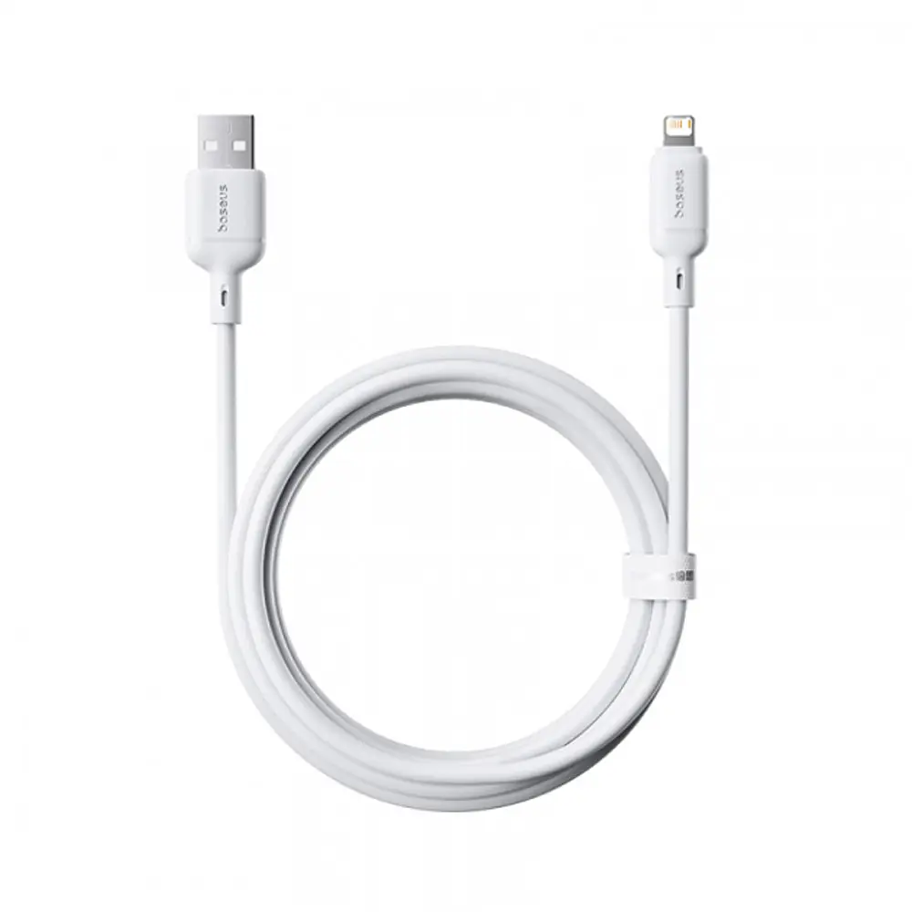Кабель Baseus Silky Series Fast Charging Cable USB to iP 2.4A 1 м Белый - фото 3