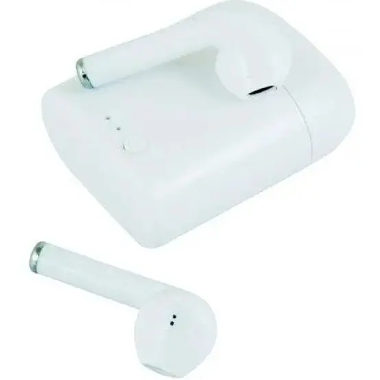 Бездротові блютуз навушники TWS i7 Mini з боксом для заряджання White (au043-hbr) - фото 3