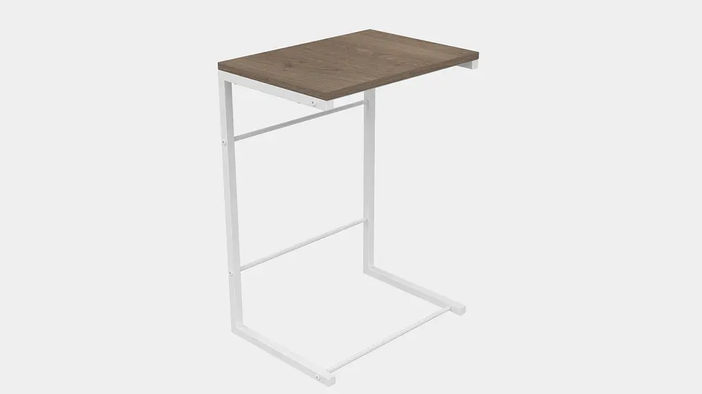 Столик Террі Ferrum-decor 650x440x330 Білий метал ДСП Дуб Сонома Трюфель 16 мм (FRD-104659) - фото 2