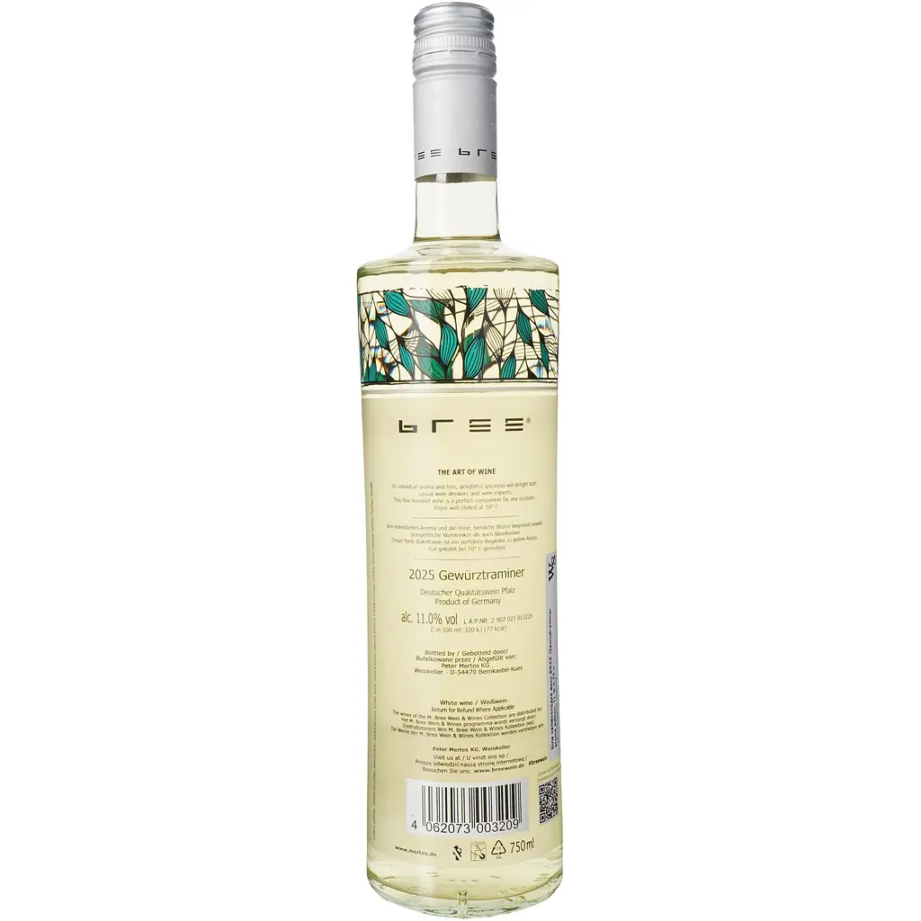 Вино Bree Gewurztraminer напівсолодке біле 11% 0.75 л - фото 4