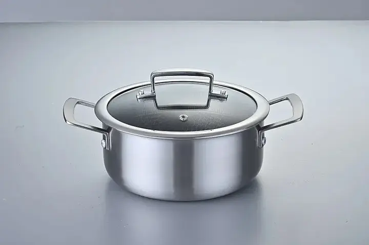 Каструля з кришкою Bohmann BH-4100-24 24 см 4.9 л сріблястий - фото 2