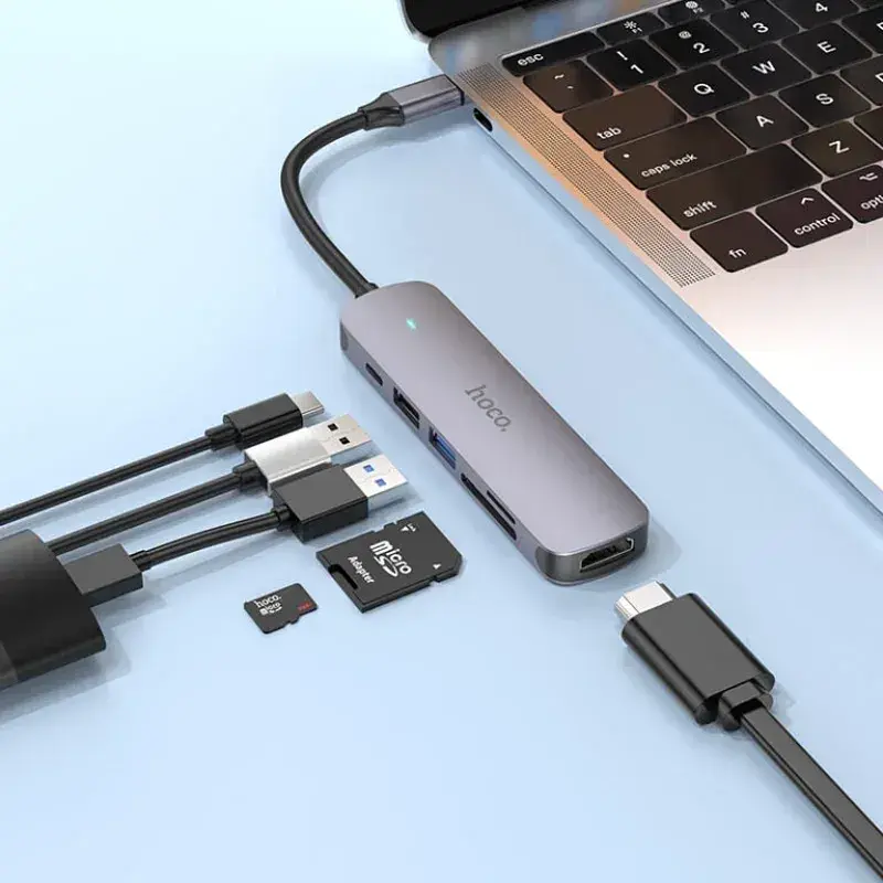 USB HUB HOCO HB28 Type-C 6931474769336 - фото 5