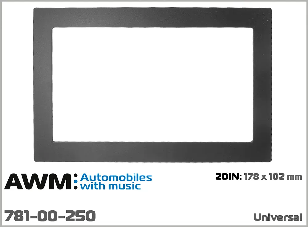 Рамка декоративна універсальна 2 DIN AWM 781-00-250 - фото 4