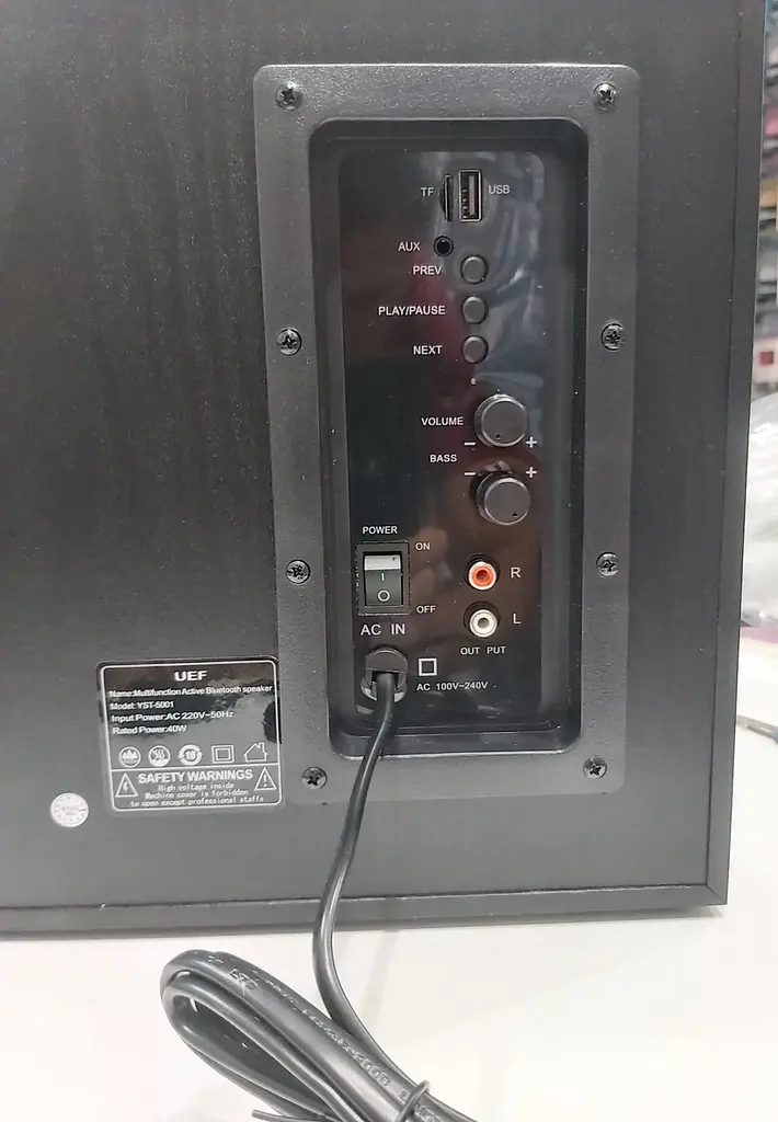 Комп'ютерні акустичні колонки YST-5001 Big Bass (Black) - фото 4