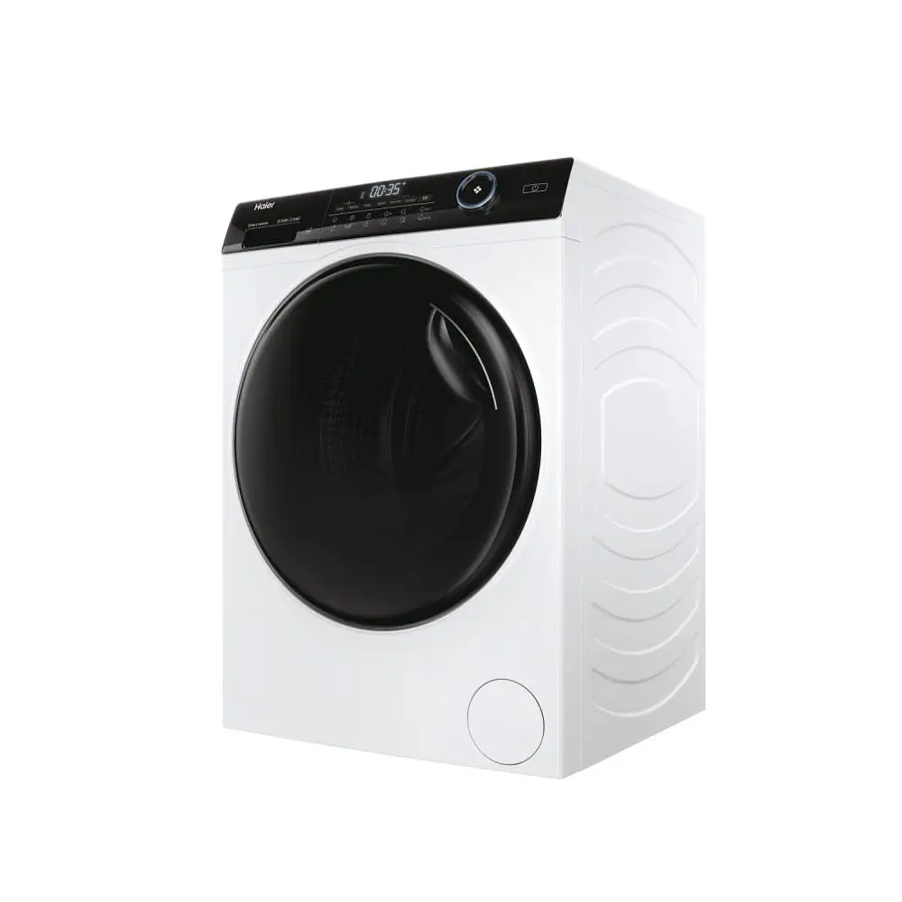 Прально-сушильна машина Haier фронтальна 9(6) кг 1400 A 60 см дисплей пара інвертор люк чорний прямий привод білий - фото 2