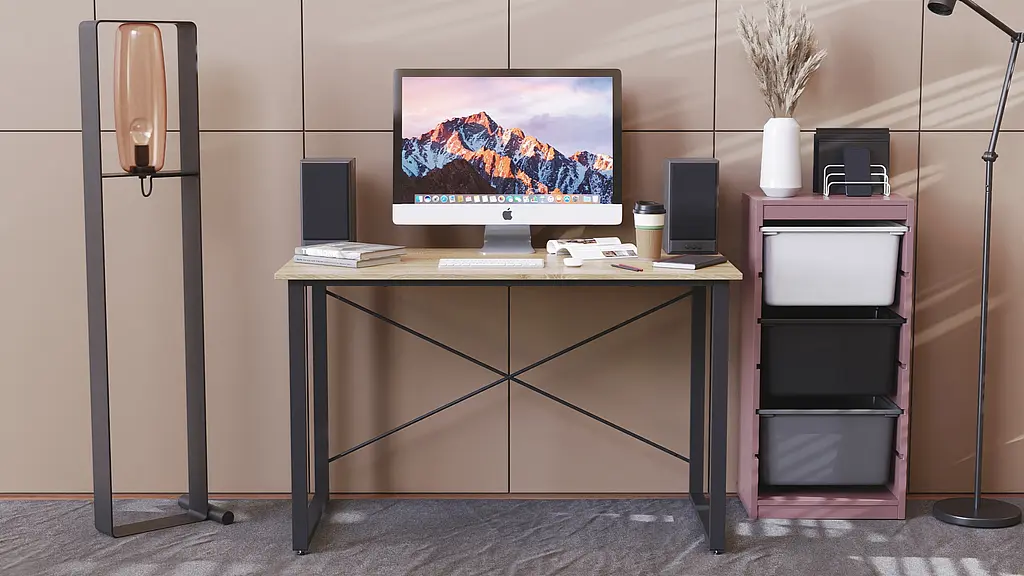 Компьютерный стол Ferrum-decor Дейв 75x100x70 черный ДСП Дуб Сонома 16мм (FRD-101994) - фото 6