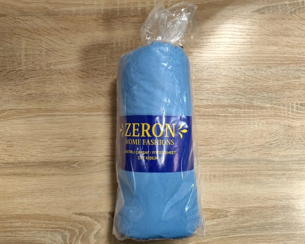 Простирадло на резинці трикотажне Zeron Blue 180х200х30 - фото 2