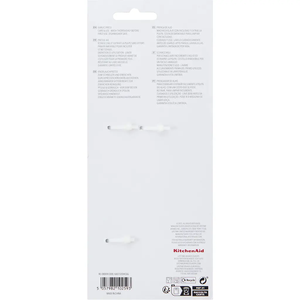 Прес для часнику KitchenAid Coreline сірий (KAS132OHCGG) - фото 4