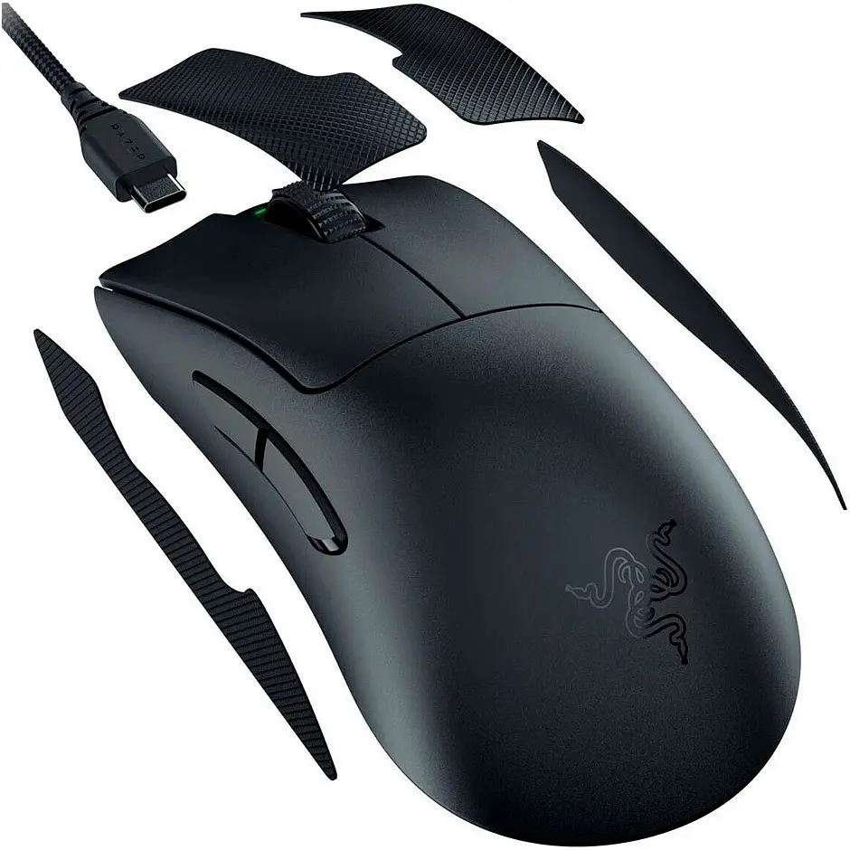 Мышь Razer DeathAdder V3 Pro w/HyperPolling Wireless Dongle Black (RZ01-04630300-R3WL) [104659] - фото 4