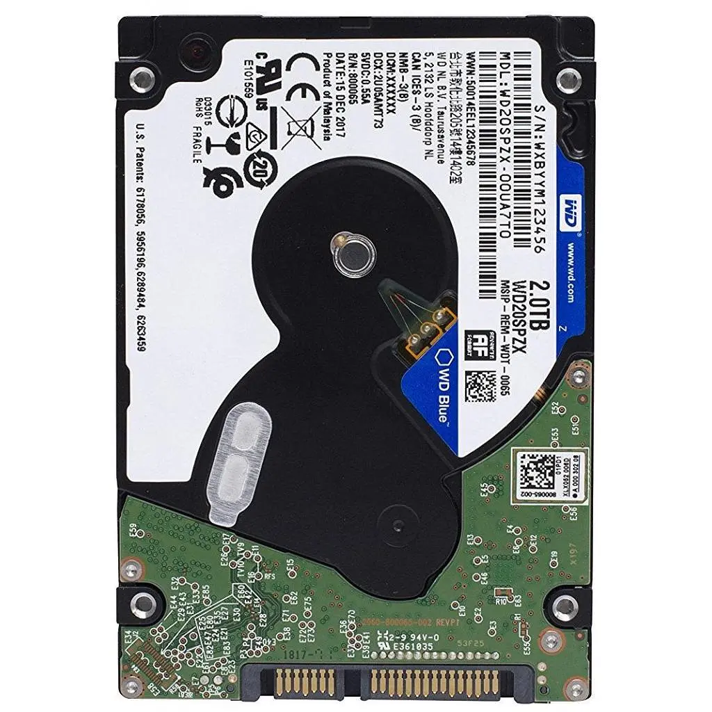Жорсткий диск WD для ноутбука 2.5" 2 ТБ (WD20SPZX) - фото 2