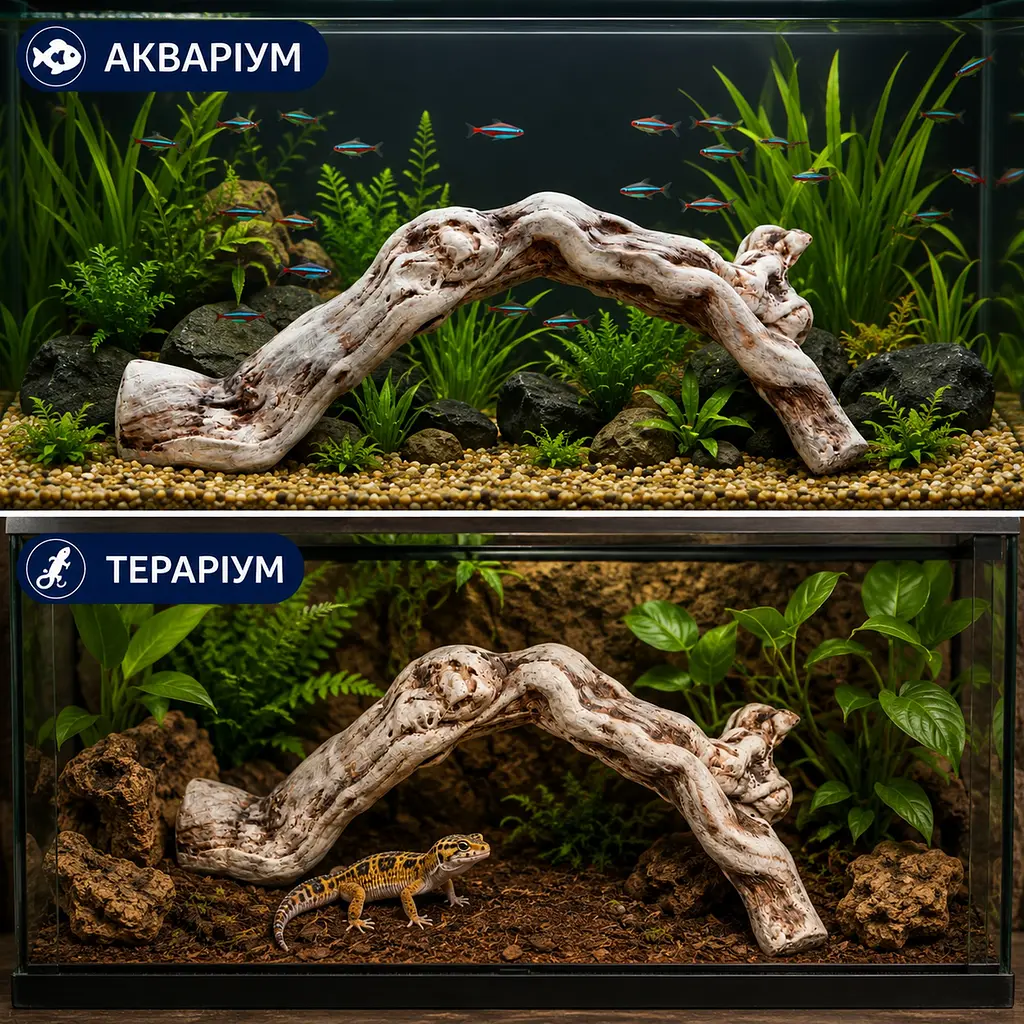 Декорація Hobby Cera Root 2 36,5×16,5×11,5 см - керамічна коряга для акваріума та тераріума (37821) - фото 3