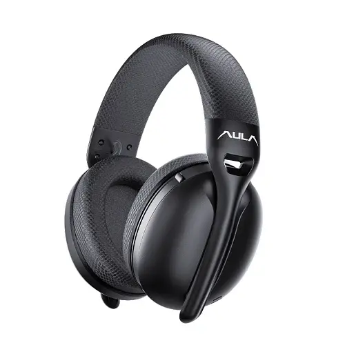 Навушники Aula S6 wireless headset 3 in 1, Black (6948391235554), Bluetooth, 2.4 ГГц, USB Type-C, висувний мікрофон, чутливість мікрофону -38 дБ, чутливість навушників 121 дБ - фото 2