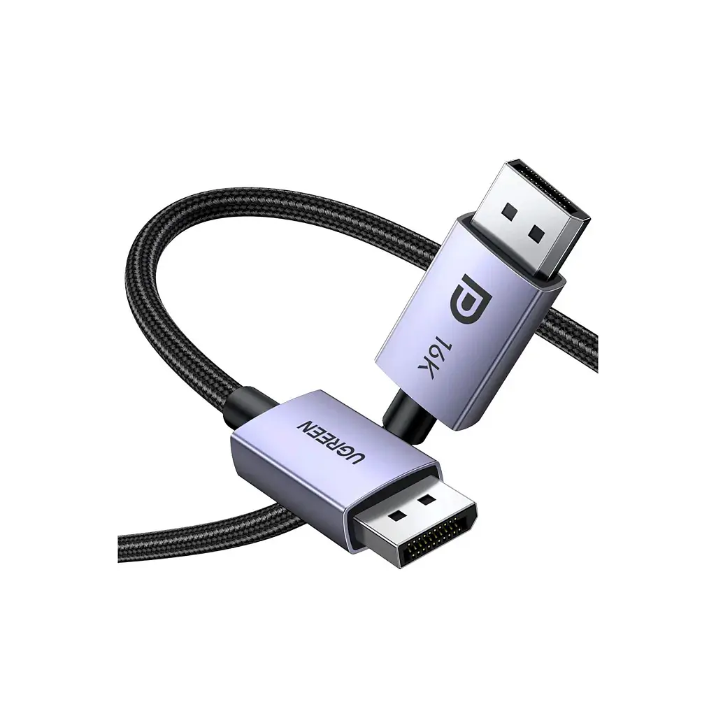 Кабель мультимедійний DisplayPort M to DisplayPort M 1.0m v2.1 16K DP118 black Ugreen (15383) - фото 3
