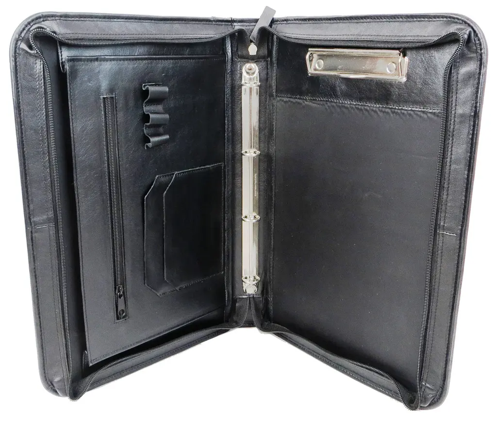 Папка шкіряна ділова Portfolio Port1022 Чорна - фото 3