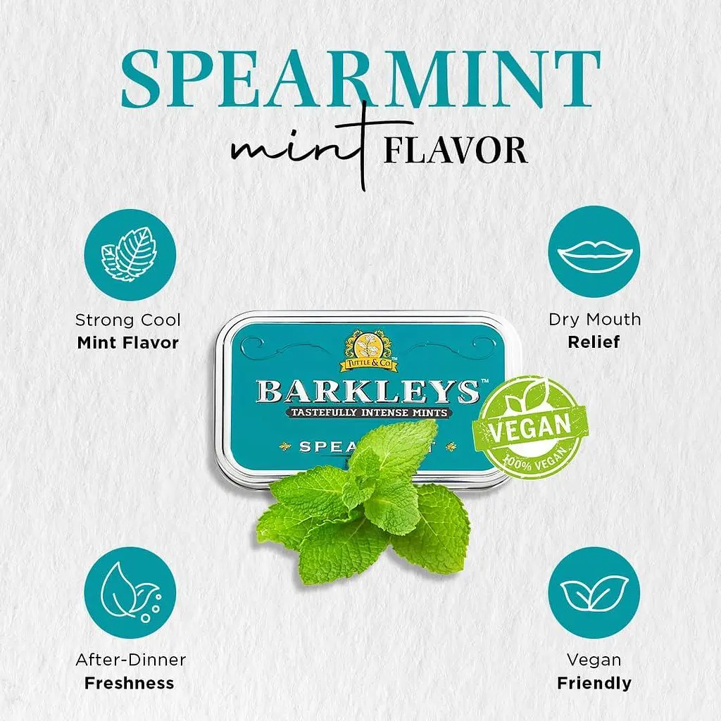 Драже Barkleys Classic Mints Spearmint 50г - фото 4