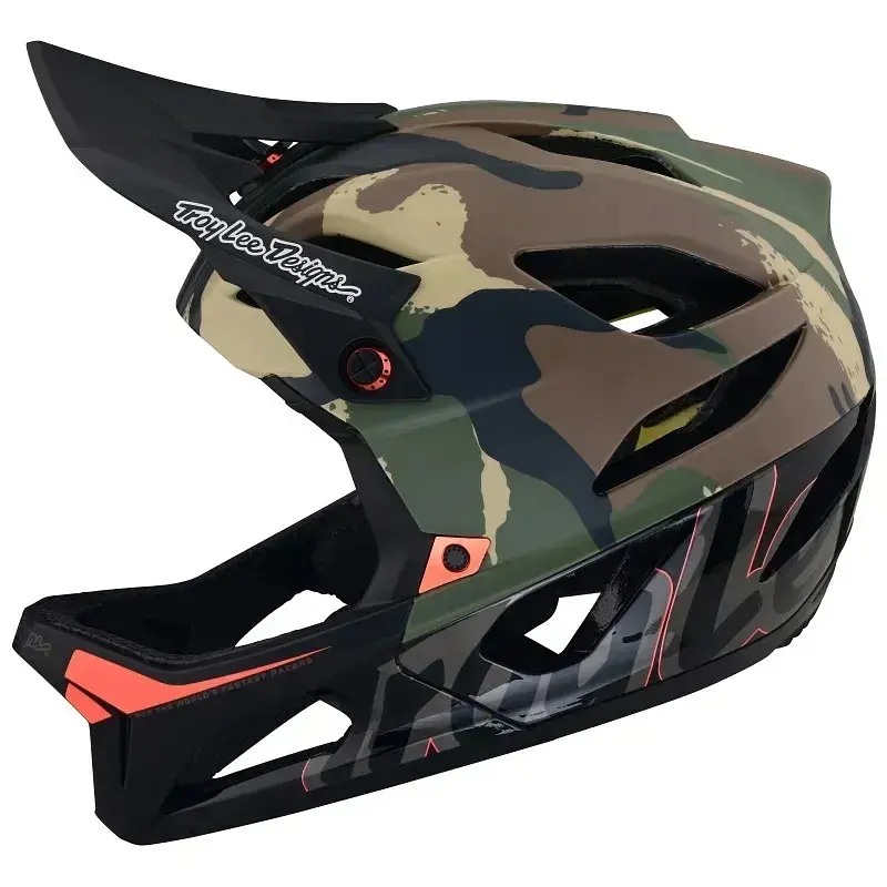 Велошолом Troy Lee Designs Stage Helmet Signature Camo Army Green XS/S (1106-115545011) - фото 4
