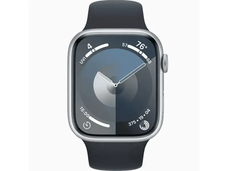 Смарт-годинник Apple Watch Series 9 GPS 45mm Silver Aluminum Case w. Midnight Sport Band (MR9R3+MT593) - фото 2