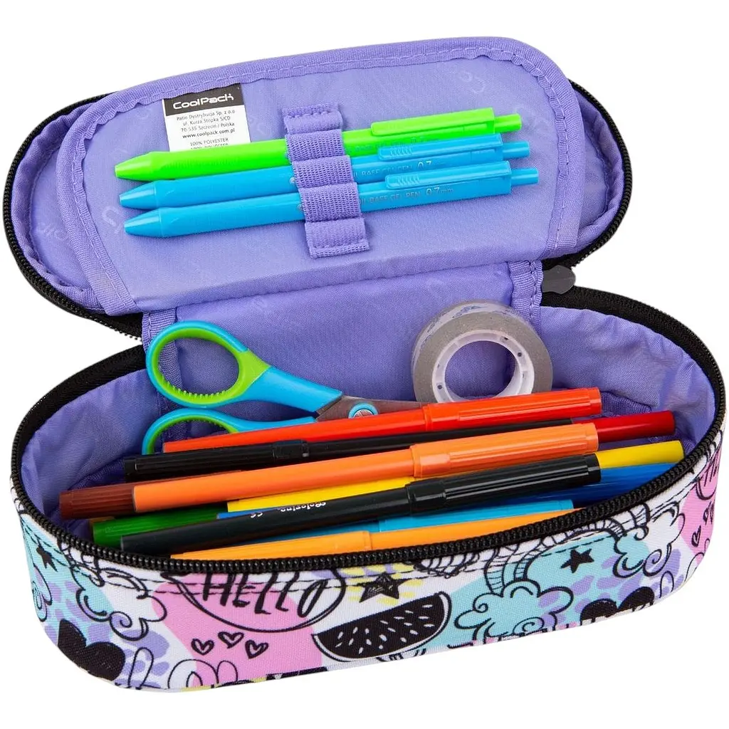 Пенал на блискавці CoolPack Campus Mood з органайзером для ручок 23x9x5 см (F062934) - фото 2