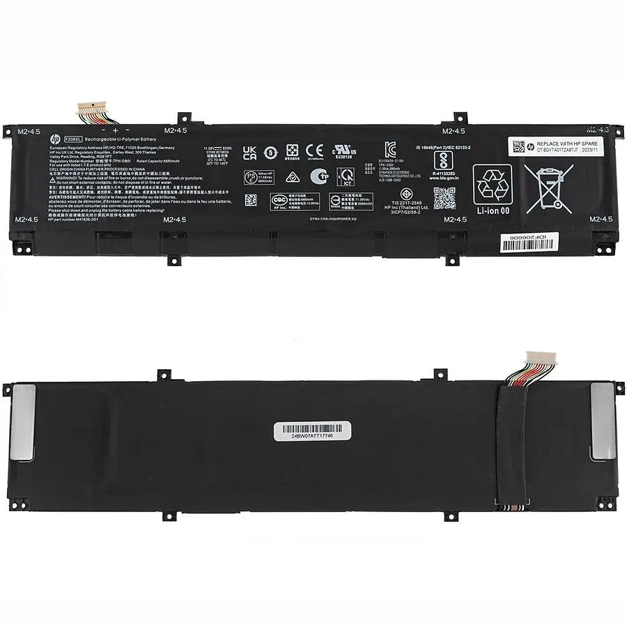 Батарея Hewlett Packard для ноутбука HP FZ06XL (Envy 16-H Spectre x360 16-f) 11.58V 83Wh Чорний - фото 2