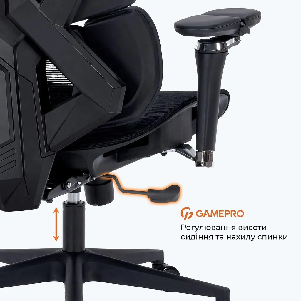Ігрове крісло GamePro EDGE GC820MB Black (GC820MB) - фото 11