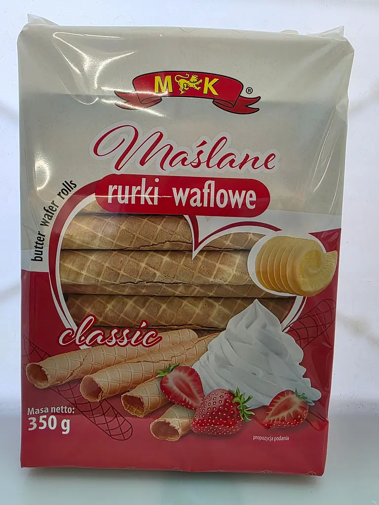 Трубочки вафельні MK Maslane rurki waflowe 350 г