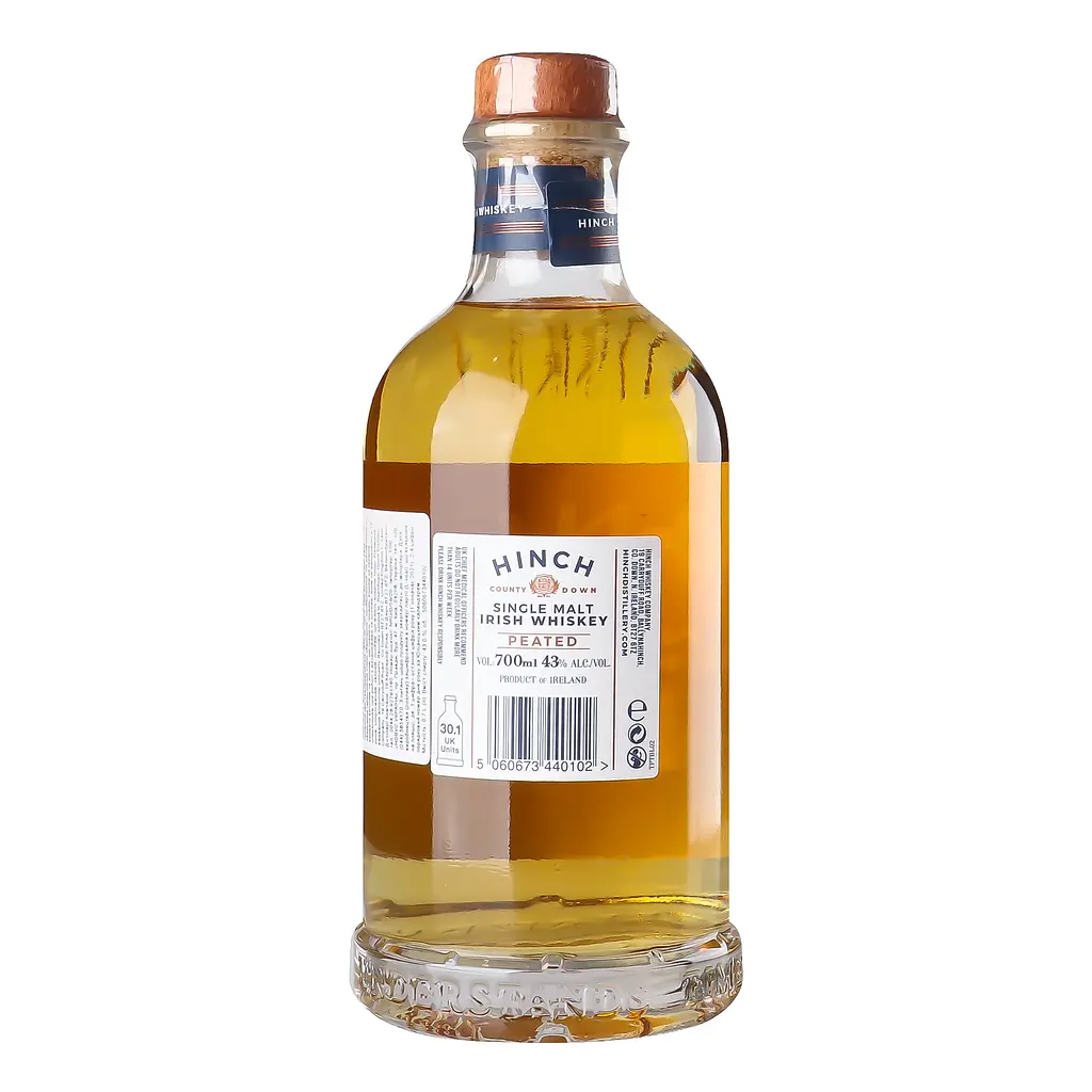Віскі Hinch Peated Single Malt Irish Whiskey 43% 0.7 л - фото 4