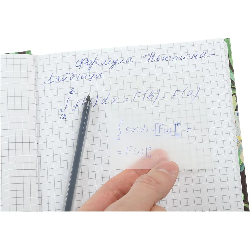 Блок для нотаток Buromax пластиковий з клейким шаром 75x75 мм 50 аркушів прозорий (BM.2310-00) - фото 5