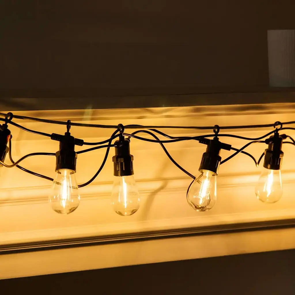 Уличная ретро-гирлянда GarlandoPro 10 LED длина 5 м, теплый белый (S14Y) - фото 7