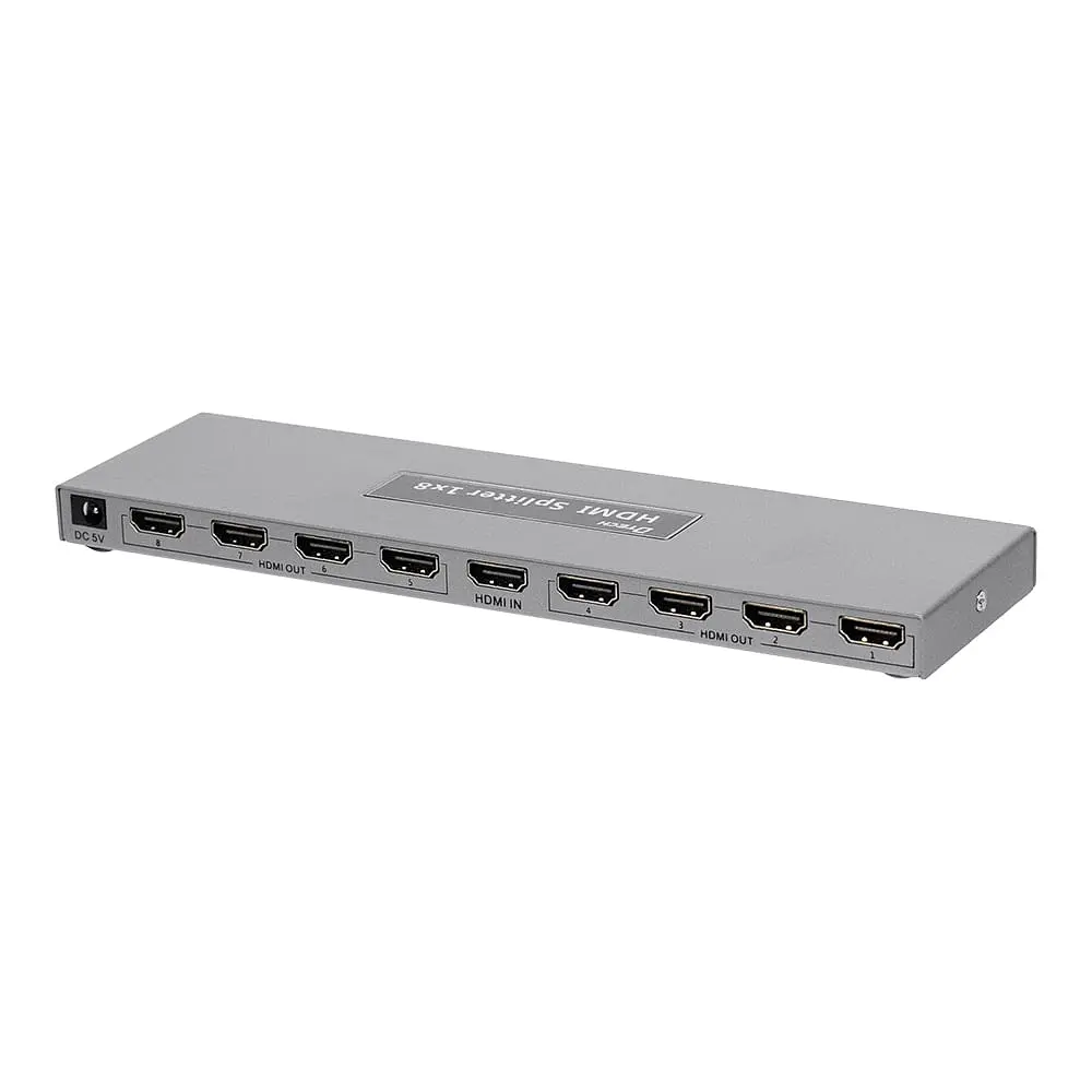 Розгалужувач відеосигналу HDMI 1x8 4K Dtech DT-7148B(MS) (74-00142) - фото 11