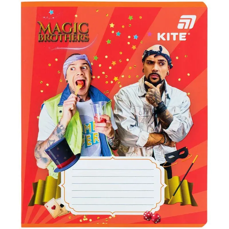 Набір зошитів Kite Magic Brothers 12 аркушів у клітинку 25 шт. (Набір зошитів Kite Magic Brothers ) - фото 3