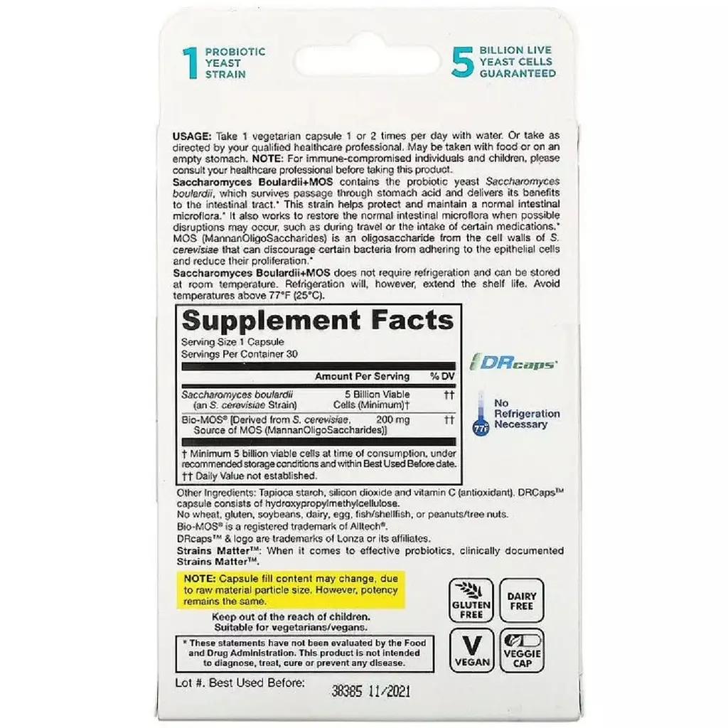 Комплекс пробіотиків Jarrow Formulas Сахароміцети Буларді 30 капсул - фото 2