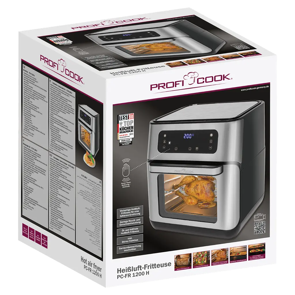Мультипіч-аерофритюрниця Profi Cook PC-FR 1200 Aerofryer - фото 10