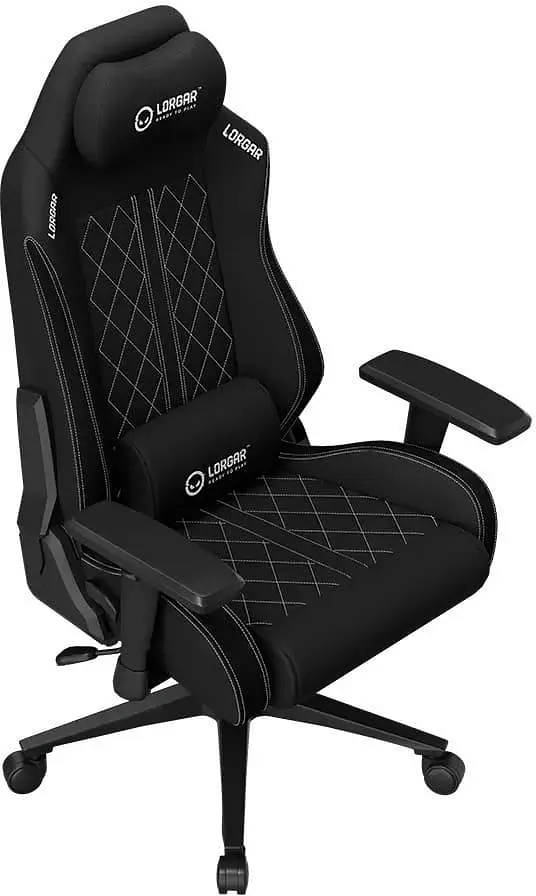 Ігрове крісло Lorgar CHA41 Premium Anti-Stain Fabric Black/White (LRG-CHA41-BK-WH) - фото 3