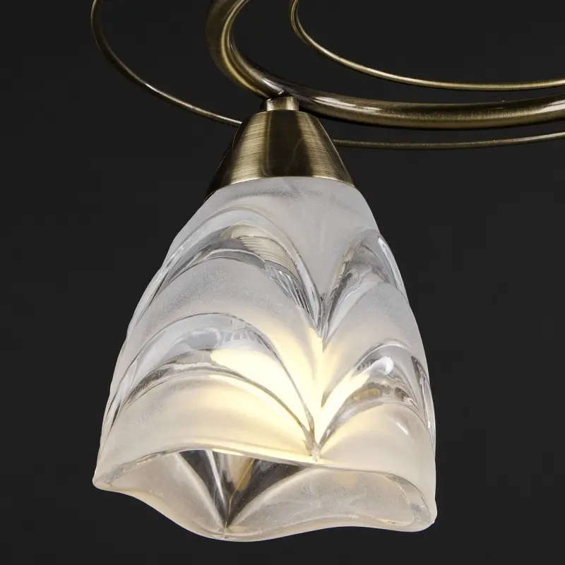 Люстра потолочная Brille для коридора E14 40W BZ (LK-514C/2) - фото 7