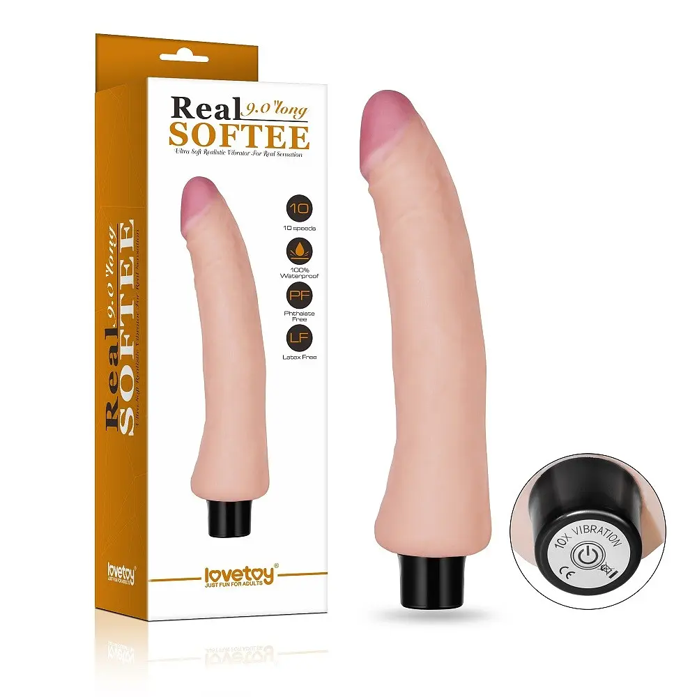 Вібратор Lovetoy Real Softee 24 см тілесний - фото 8