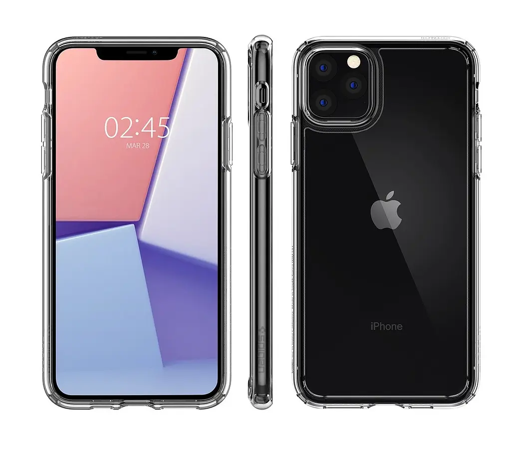 Чохол оригінальний протиударний Spigen Ultra Hybrid Crystal для iPhone 11 Pro (5.8") Clear - фото 9