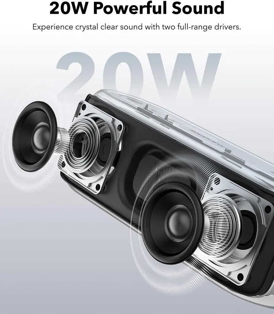 Портативная колонка Anker Soundcore select 2s черная - фото 6