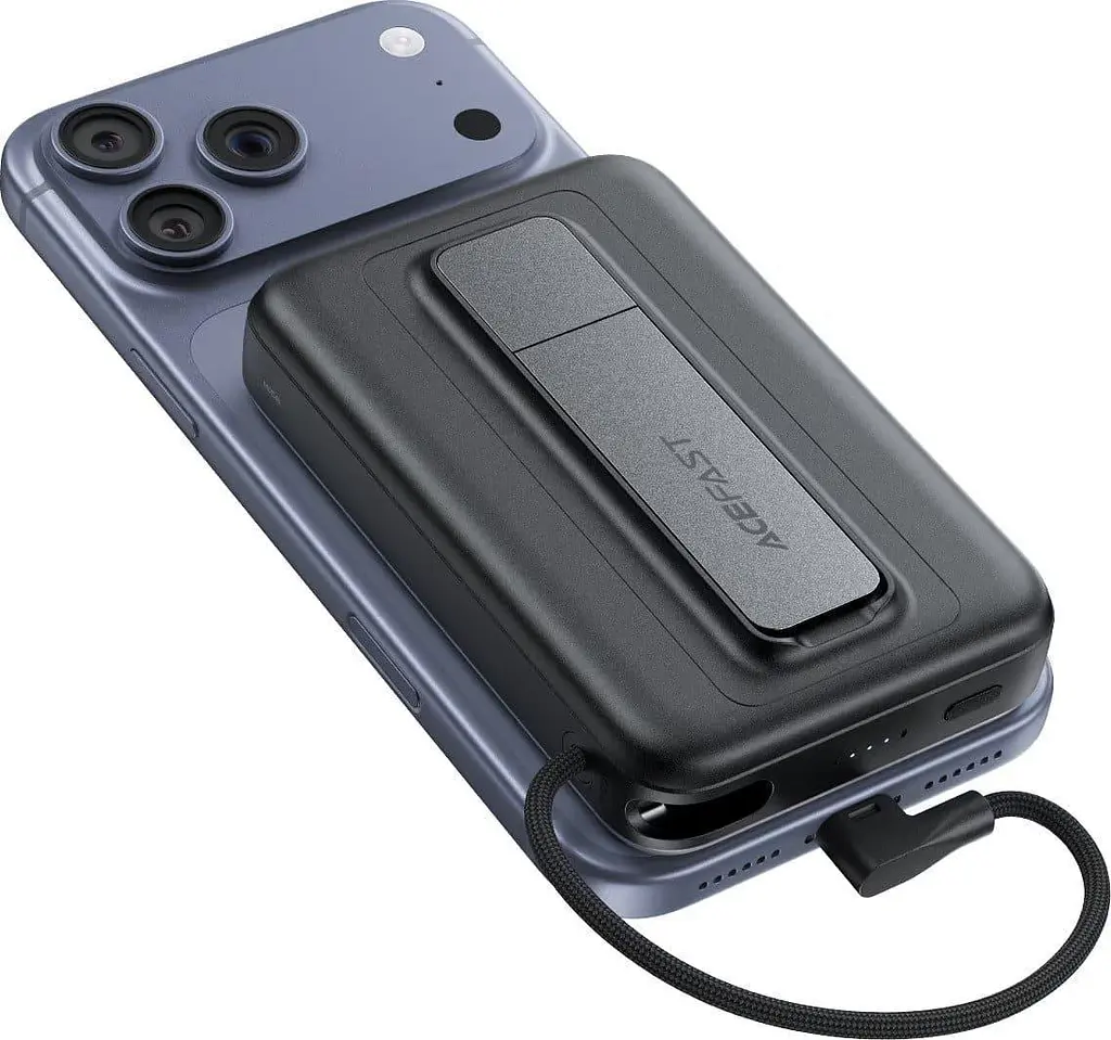 Павербанк Acefast Magnetic Wireless Gray 10 000 mAh / 22.5 Вт (6974316284871) - фото 4