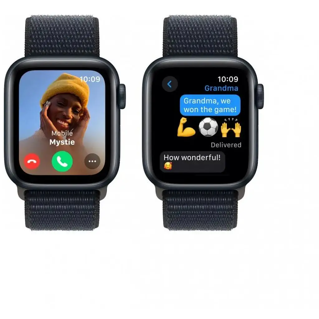 Смарт-годинник Apple Watch SE 2 GPS 40mm Midnight Aluminium Case with Midnight Sport Loop (MRE03) - фото 2