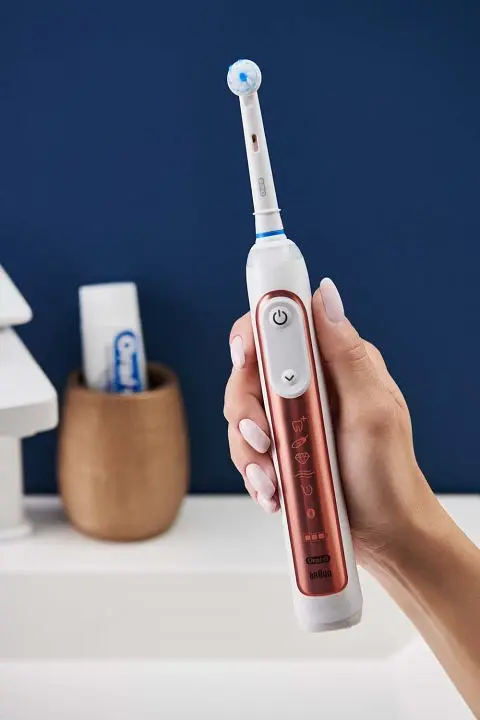 Электрическая зубная щетка Oral-B Special Edition Genius X Rose Gold, розовый - фото 7