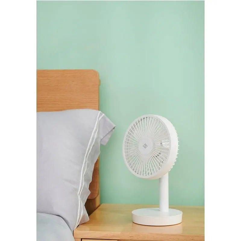 Вентилятор Jipin Desktop Fan на акумуляторі білий - фото 2