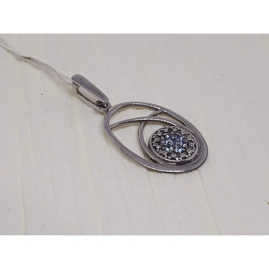 Срібна підвіска Гаразд з фіанітами. 5542983 - фото 2