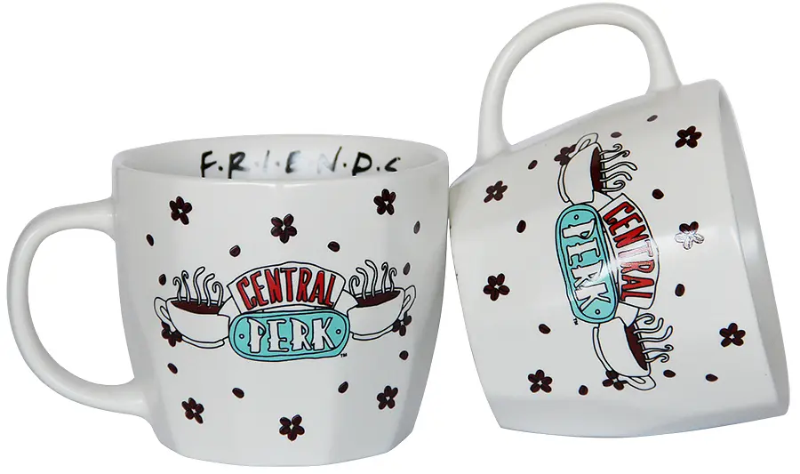 Чашка Warner Bros Flat Friends. Central Perk фарфоровая белая 400 мл (75001733) - фото 2