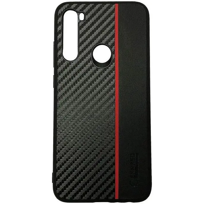 Чохол накладка Primo Cenmaso Xiaomi Redmi Note 8 Black&Red - фото 2